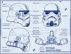 star wars helmet diagram with instructions on how to use it