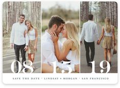 an image of a couple holding each other in front of the numbers for their date