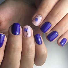 Beautiful purple nails, Drawings on nails, March nails, nails under violet dress, Painted nail designs, Purple nails ideas, Spring nail art, Spring nail ideas Floral Nail Designs, Best Nail Art Designs, Super Nails, Spring Nail Art, Ideas Nails, Colorful Nail Designs, Trendy Nail Design, Popular Nails, Hot Nails