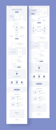 an open book showing the layout and page design for a webpage, with blue background