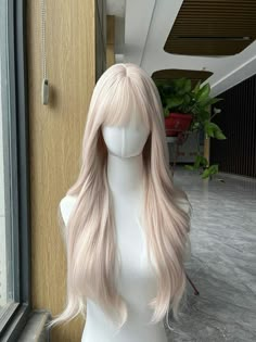 Korean Wigs, Hair Colours Ideas, Gyaru Clothes, Hairstyle Braids, Blonde Wigs, Gorgeous Hair Color