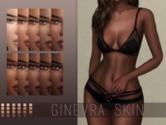 SAYASIMS ~ Ginevra SkinThis took me long enough lol, oh well. here it is! *click pics for hq* • 25 skin colours • Custom Thumbnail • Female • HQ mod Compatible • Skin detail category TOU: Unless given... How To Make Your Sims Look Better, Sims 4 Cc Belly Overlay, Sims 4 Height Cc, Cc Skin, Nikki Sims