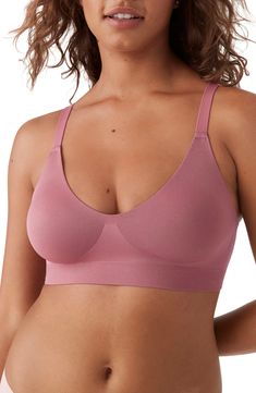 This V-neck bralette smoothes and supports without wires in the brand's signature fabric that's finished with a bonded band that lays flat. V-neck Adjustable straps 92% nylon, 8% elastane Hand wash, line dry Imported Laguna Blue, Nude Bra, Full Cup Bra, Triangle Bra, Demi Bra, Plunge Bra, Black Bra, Cream Lace, Bra Straps