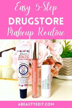 Smith's Rosebud Salve Balm, CoverGirl Lip Gloss and Physicians Formula Organic Wear Lip Treatment Drugstore Makeup Routine, Mascara And Lip Gloss, Drugstore Blush, Rosebud Salve, Concealer Powder, Luminous Silk Foundation, Natural Makeup Look, How To Apply Blush