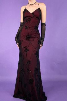 Prom Dress Goth, Rainbow Goth, Goth Prom Dress, Teens Outfits, Dresses 90s, Prom Dress Vintage, Goth Prom, Red Goth, 90s Prom Dress