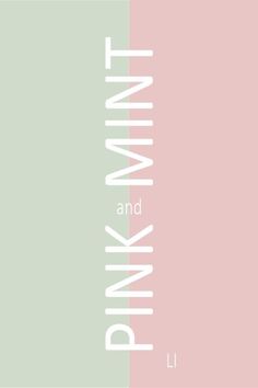 a pink and green poster with the words thinkmint and thinkfink on it