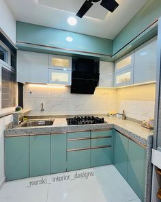 the kitchen is clean and ready for us to use in its new owner's home