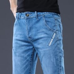 Brand Name: WiaofellasClosure Type: Zipper FlyApplicable Scene: BusinessWaist Type: MIDDecoration: PocketsPattern Type: PatchworkMaterial: TENCELJeans Style: Pencil PantsWash: MediumWash: StonewashedWash: Moustache EffectFit Type: skinnyItem Type: JEANSThickness: MidweightLength: Full LengthFabric Type: Softener Men's Slim Jeans, Tuxedo Suit For Men, Harajuku Sweatshirt, Camouflage Hoodie, Mens Suit Jacket, Beige Jacket, Mens Fashion Classic, Fall Hoodies, Mens Stripes