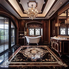 26 Bathrooms Infused with the Timeless Elegance of Classic Opulence Castle House Design, Castle House, Reign