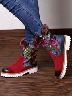 Sku CY-!20690 Material Leather Style Chunky Shoes Occasion Going out , Casual Heels Height Low (1cm-3cm) Seasons Winter Type Boots Color RED Size 36,37,38,39,40,41,42 Size chart: Please consult the size chart we provide for this item's measurements to help you decide which size to buy. Please note: There may be 1-3cm differ due to manual measurement. Timberland Boots Outfit, Timberland Waterproof Boots, Platform Boots Women, Yellow Boots, Seasons Winter, Chunky Shoes, Shoe Company, Casual Heels, Leather Style