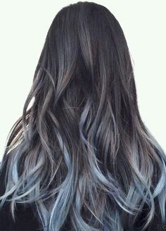 Tyla Hair, Denim Blue Hair, Denim Hair, Hairstyles Color, Light Blue Hair, Hair Things, Fantasy Hair