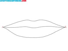 how to draw a long lip