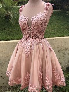 1, Material: applique, lace, tulle, pongee.2, Color: it can be in custom color, please contact us and tell us dress number, then we will send you more colors to choose.3, Size: can do both standard size and custom size. If you need do custom sized dresses, please send us following measurements or leave a note when place an order.bust______ cm/inchwaist______cm/inchhip:_______cm/inchdress length:_______cm/inchshoulder to shoulder :_______cm/inch (measured from back of shoulder)shoulder to bust :_ Pink Lace Shorts, Engagement Party Dresses, Vestidos Color Rosa, Floral Prom Dresses, Tulle Homecoming Dress, Pink Homecoming Dress, Short A, Short Homecoming Dress, Custom Size Dresses