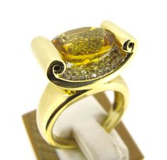 Oval Citrine 14k Yellow Gold .18 ctw Diamonds Round Cut Cocktail Ring Size 7 Oval Citrine 14k Yellow Gold .18 ctw Diamonds Round Cut Cocktail Ring Size 7 Description Up for sale beautiful oval citrine 14k yellow gold diamonds round cut cocktail ring in wonderful design. Great gift to someone special. Please take a time to study all the pictures as they are part of the description.   Citrine 10mm x 10mm Diamonds approx .18 ct tw Metal 14k Yellow gold Weight 12 grams Size 7 Ring can be resized for Time To Study, Ring Size 7, Cocktail Ring, Cocktail Rings, Ring Designs, Citrine, Round Cut, Gold Diamond, Ring Size