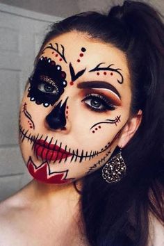 Horror Smink, Calavera Makeup, Karneval Diy, Dead Costume