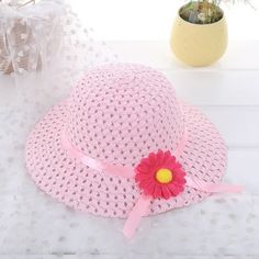 Summer Baby Kids Girl Floral Flower Straw Sun Hat Beach Hats Features: 100% Brand new and high quality Season for Spring,Summer,Autumn New fashion design, Very popular Its special design will make baby look unique Elegant design, can put in your bag when needed at any time It is a good gift for your kids Size:50cm-52 cm/19.69''-20.47''(Head Circumference) Suit for 1-6 years old kids Material:Knit Note: All dimensions are measured by hand, there may be 1-2 cm deviations Due to the difference betw Pink Bucket Hat For Summer Vacation, Pink Summer Vacation Bucket Hat, Adjustable Pink Bucket Hat For Summer, Adjustable Pink Bucket Hat For Beach Season, Pink Bucket Hat With Uv Protection For Summer, Pink Brimmed Bucket Hat For Beach Season, Pink Brimmed Bucket Hat For The Beach, Pink Brimmed Bucket Hat For Beach, Pink Uv Protection Bucket Hat For Summer