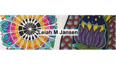 an image of some art work with the words leliah m jansen on it