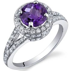 Amethyst Ring Sterling Silver Round Shape 1.25 Carats SR9868 Side Engagement Rings Classic, Blue Topaz Halo Ring, Jewelry Questions, Pink Sapphire Ring, London Blue Topaz Ring, Premier Designs, Silver Engagement Rings, Blue Topaz Ring, London Blue Topaz