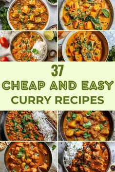 Indian Chicken Recipes Easy, Easy Curry Recipes, Dinners On A Budget, Curry Recipes Easy, Indian Chicken Recipes, Curry Ingredients, Budget Family Meals, Easy Curry, Vegetarian Curry