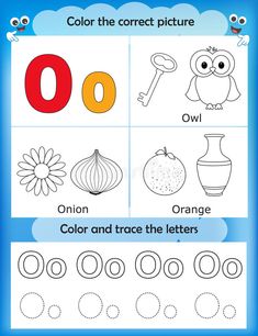 the worksheet for children to learn how to write and draw letters with pictures