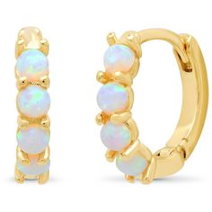 TAI OPAL MINI HUGGIES - Style Code: TE-2122 - Gold plated brass, simulated opal - Delicate miniature huggie earrings with opal stones - Authorized TAI Retailer - FREE SHIPPING on orders over $100 ! Opal Earring, Earring Stack, Gemstone Hoop Earrings, Bridal Photoshoot, Silver Plated Jewelry, Sterling Silver Hoop Earrings, Huggie Earrings, Delicate Earrings, Sterling Silver Hoops