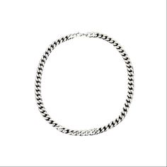 Style: Simple Material: Titanium Steel Fashion Element: Metal, Chain, National Tide Stainless Steel Curb Chain Round Necklace, Stainless Steel Round Curb Chain Necklace, Stainless Steel Curb Chain Necklace, Round Metal Curb Chain Necklace, Metal Figaro Chain Necklace, Ear Accessories, Chain Necklaces, Cuban Chain, Metal Chain