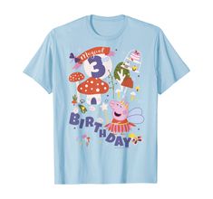 Shipping from the US. Easy 30 day return policy, 100% cotton, Double-needle neck, sleeves and hem; Roomy Unisex Fit. Farm Gifts, Skull Tee, Fairy Princesses, Peppa Pig, 5th Birthday, 3rd Birthday, Teacher Shirts, 2nd Birthday, Fashion Company