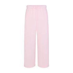 COTTON FLEECE CLASSIC STRAIGHT LEG PANT | CHERRY BLOSSOM Light Pink Sweatpants, Cute Sweats, Best Joggers, Cute Sweatpants, Pink Sweats, Pink Sweatpants, Straight Leg Pant, Wide Leg Sweatpants, Pink Pants