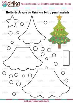 a christmas tree cut out to make it look like an ornament for kids