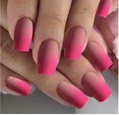 Nail Designs 2023 Trends, Ombre Nail Design, Short Pink Nails, Pink Nail Colors, Ombre Nail, Amazing Nail Designs