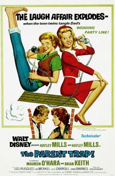 a movie poster for the parent trap