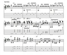 sheet music with notes and chords