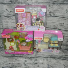 3 New, Never Opened Fisher-Price Loving Family Sets. 2-In-1 Seasonal Room 2010 - Bathroom 2013 - Parents Bedroom 2014. Boxes Show Wear & Tear From Storage. . Recommended For 3+ Ages. Smoke Free Home Cannot Bundle - To Heavy To Bundle With Anything Else. Fisher Price Doll House, Seasonal Room, Parents Bedroom, Loving Family Dollhouse, Beautiful Room, Loving Family, Family Set, Fisher Price, Little People