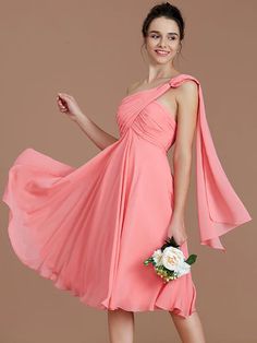 Classy Sleeveless One Shoulders Ruched Short/Mini Chiffon Bridesmaid D – Ballbella Princess Sleeves, Chiffon Bridesmaid Dresses, Junior Bridesmaid, Chiffon Bridesmaid, Junior Dresses, Wedding Bridesmaid Dresses, Wedding Bridesmaids, Flower Dresses, Cocktail Dress Party