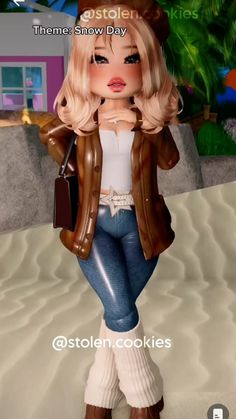 an animated doll is standing in the sand