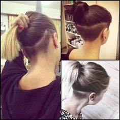 Choppy Bob Hairstyles, Trendy Hairstyle, Trending Hairstyles, Long Hair Women, Shaved Hair, Undercut