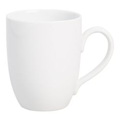 a white coffee cup on a white background