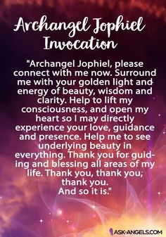 an orange and purple background with the words, angel johiel instation