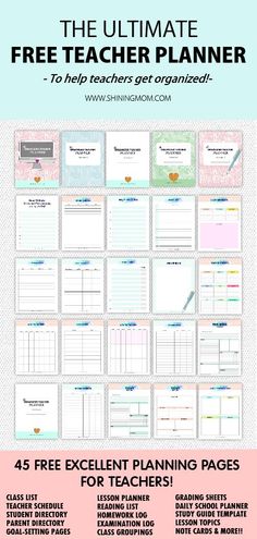 the ultimate free teacher planner for teachers