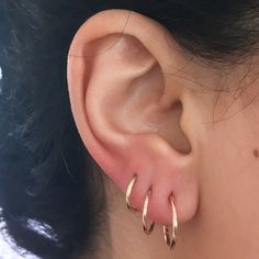 "This perfectly small single or pair of endless clicker style huggie hoop dangle earrings is composed of 14K solid gold and feature a secure hinged closure for the ease of taking them on and off. This specific design comes in 4 size options. ♦ Smallest Size Huggie Dimensions: - outer diameter approximately 8mm - inner diameter approximately 6mm - hoop thickness 1.15mm (17 GA) ♦ Small Size Huggie Dimensions: - outer diameter approximately 10mm - inner diameter approximately 8mm - hoop thickness 1 Simple Tiny Huggie Cartilage Earrings, Rose Gold Internally Threaded Huggie Cartilage Earrings, Simple Hypoallergenic Huggie Cartilage Earrings, Rose Gold Huggie Cartilage Earrings, Everyday Hypoallergenic Rose Gold Cartilage Earrings, Rose Gold Hypoallergenic Hoop Cartilage Earrings, Rose Gold Nickel-free Huggie Cartilage Earrings, Hypoallergenic Rose Gold Hoop Cartilage Earrings, Hypoallergenic Rose Gold Huggie Piercings