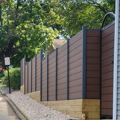 a fence that is next to a house