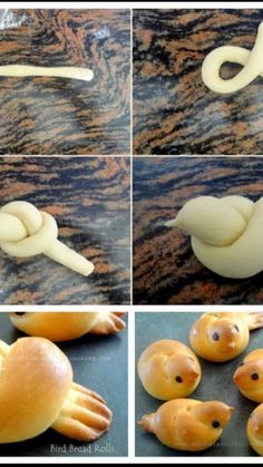 the process of making bread shaped like animals