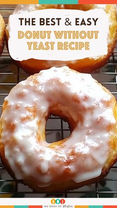 Donut Without Yeast Recipe Yeast Donut Recipe, Easy Donuts, Donut Dessert, Pantry Staples, Smoothie Shakes