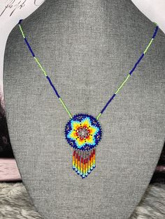 Beautiful dreamcatcher necklace with bag included, handmade by Mexican artisans. Multicolor Bohemian Necklaces For Everyday Use, Bohemian Multicolor Necklaces For Everyday, Handmade Multicolor Beaded Medallion Necklaces, Beaded Bohemian Necklaces, Handmade Multicolor Medallion Beaded Necklaces, Bohemian Multicolor Beaded Necklaces For Everyday Use, Handmade Multicolor Medallion Beaded Necklace, Multicolor Handmade Medallion Beaded Necklaces, Bohemian Multicolor Beaded Necklaces