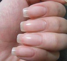 Natural Nail Shapes, Natural Acrylic Nails, Real Nails, Remove Acrylic Nails, Natural Nail Designs, Nails Natural, Nail Bed