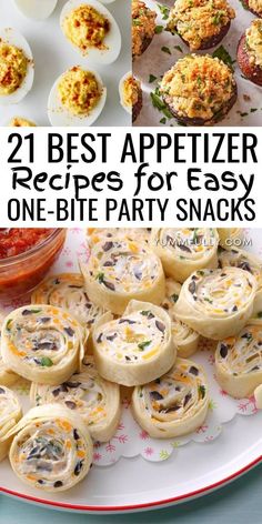 appetizer recipes for easy one - bite party snacks