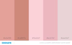 the color palette is pink and has different shades