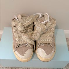 Beautiful Barely Worn Comfortable Like New Lanvin Paris Club Sneakers. Paris Club, Lanvin Shoes, Lanvin, Womens Shoes Sneakers, Shoes Sneakers, Like New, Paris, Women Shoes, Cream