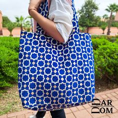 Tote Bag Handmade: Large Bag  ## Product Characteristics ## -Color : All colors are available  -Material: Moroccan fabric  -100% Handmade This bag is handcrafted from high quality Moroccan traditional fabric.  This bag is the best choice for you, because it is very cute and durable. ##Note ## We still need your phone number for the shipping company can you please send it! Handmade Blue Canvas Travel Bag, Blue Summer Bag As Gift, Blue Summer Bag For Gift, Blue Summer Style Bag As Gift, Blue Summer Gift Bag, Moroccan Fabric, Handmade Tote, Bag Summer, Tote Bags Handmade