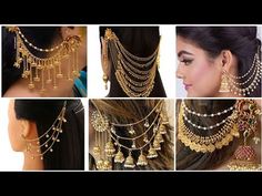 Latest Earrings Trends, Earrings With Sahara, Jada Designs, Sahara Earrings, Kaan Chain, Gold Jhumka, Bridal Jewelry Sets Brides, Wedding Jewelry Sets Bridal Jewellery, Gold Jhumka Earrings